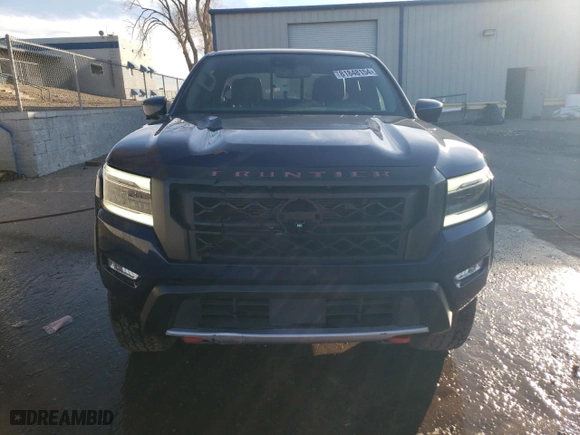 2022 Nissan Frontier PRO-4X with VIN 1N6ED1EK4NN618696, listed as a Copart auction lot 81848154 with 17,214 mi miles and Salvage Title. Bid and sale history available at carsss.com. Image 5.