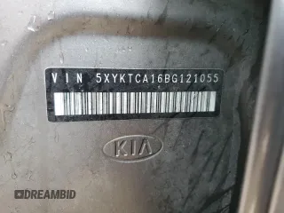 2011 Kia Sorento LX with VIN 5XYKTCA16BG121055, listed as a Copart auction lot 42172485 with 172,717 mi miles and Salvage Title. Bid and sale history available at carsss.com. Image 13.