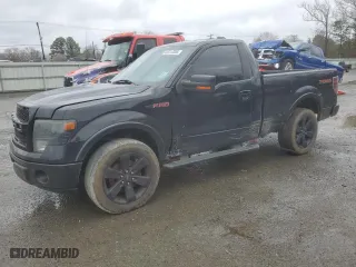 2014 Ford F-150 XL with VIN 1FTMF1CT9EFB54612, listed as a Copart auction lot 43210385 with 116,719 mi miles and Salvage Title. Bid and sale history available at carsss.com. Image 1.