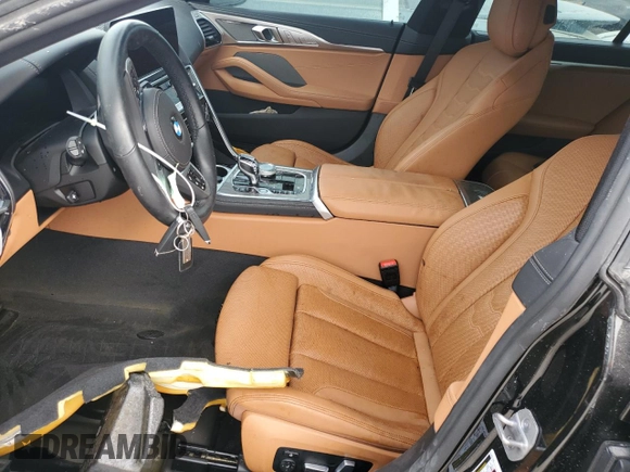 2023 BMW 8 Series 840i with VIN WBAGV2C09PCN00848, listed as a Copart auction lot 74784264 with 0 mi miles and Non Repairable. Bid and sale history available at carsss.com. Image 7.