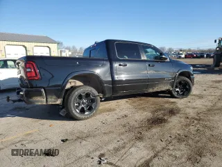 2025 Ram 1500 Big Horn with VIN 1C6SRFFP6SN523235, listed as a Copart auction lot 47814315 with 7,720 mi miles and Salvage Title. Bid and sale history available at carsss.com. Image 3.