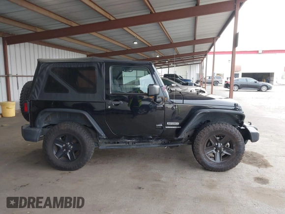 2015 Jeep Wrangler Sport with VIN 1C4AJWAG8FL550635, listed as a IAAI auction lot 42116285 with 111,782 mi miles. Bid and sale history available at carsss.com. Image 13.