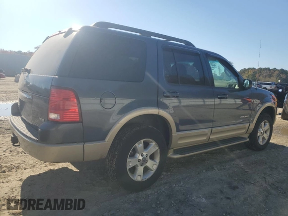 2005 Ford Explorer Eddie Bauer with VIN 1FMZU64K85UB38522, listed as a Copart auction lot 80958904 with 168,668 mi miles and Salvage title. Bid and sale history available at DreamBid. Image 3.