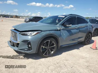 2022 Infiniti QX55 Sensory with VIN 3PCAJ5L38NF104572, listed as a Copart auction lot 60734894 with 23,736 mi miles and Salvage Title. Bid and sale history available at DreamBid. Image 1.