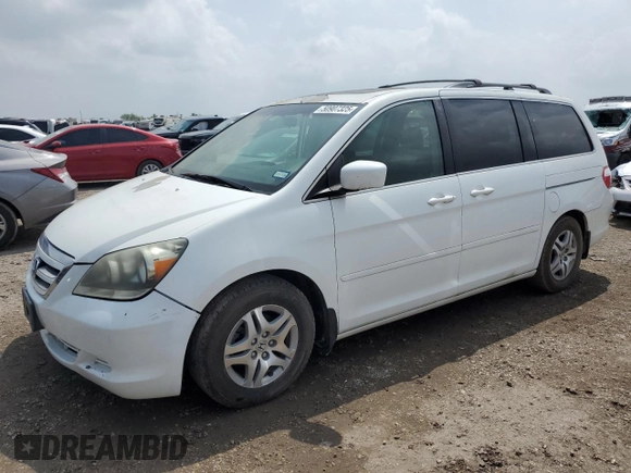 2005 Honda Odyssey EX-L with VIN 5FNRL38655B022447, listed as a Copart auction lot 50907325 with 170,604 mi miles and Salvage Title. Bid and sale history available at carsss.com. Image 1.
