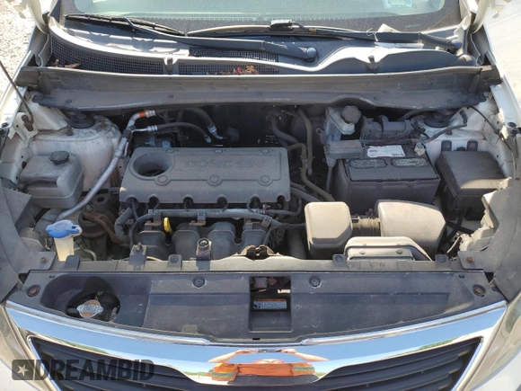 2012 Kia Sportage LX with VIN KNDPBCA21C7233424, listed as a Copart auction lot 61829465 with 129,526 mi miles and Salvage title. Bid and sale history available at DreamBid. Image 12.