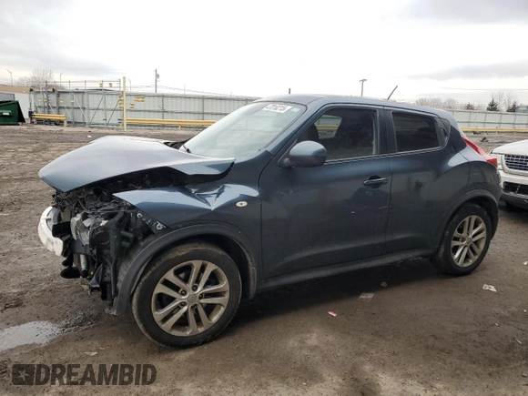 2012 Nissan Juke SV with VIN JN8AF5MV8CT127947, listed as a Copart auction lot 47010215 with 89,799 mi miles and Salvage Title. Bid and sale history available at carsss.com. Image 1.