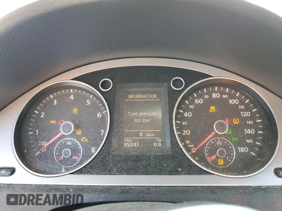 2010 Volkswagen CC Sport with VIN WVWML7AN7AE504142, listed as a Copart auction lot 78648634 with 95,343 mi miles and Clean Title. Bid and sale history available at DreamBid. Image 9.