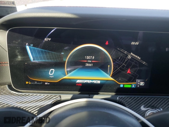 2022 Mercedes-Benz E 53 AMG with VIN W1KZF6BB2NB033056, listed as a Copart auction lot 47609075 with 28,661 mi miles and Salvage Title. Bid and sale history available at DreamBid. Image 9.