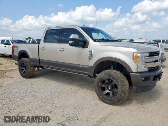 2017 Ford F-250 Lariat with VIN 1FT7W2BT4HEE31276, listed as a Copart auction lot 58258985 with 287,839 mi miles and Salvage title. Bid and sale history available at DreamBid. Image 4.