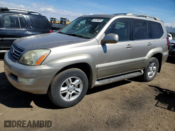 2003 Lexus GX 470 z VIN JTJBT20X730014455, wystawiony jako Copart lot #50578635 z przebiegiem 440 835 mil mil oraz Czysty tytuł • Clean title. Historia ofert i sprzedaży dostępna na DreamBid. Obrazek 1.