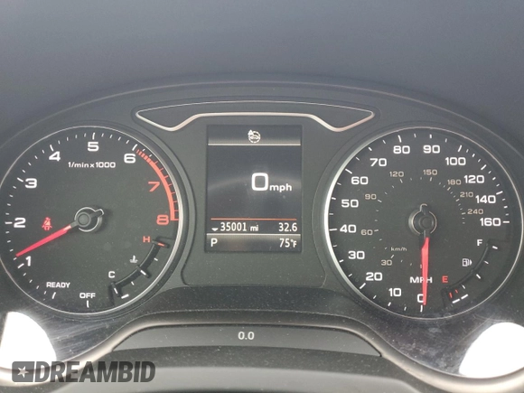 2020 Audi A3 Premium with VIN WAUAUGFF9LA105693, listed as a Copart auction lot 56748395 with 35,001 mi miles and Salvage Title. Bid and sale history available at DreamBid. Image 9.