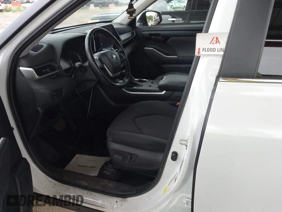 2023 Toyota Highlander Hybrid LE with VIN 5TDBBRCH1PS570363, listed as a IAAI auction lot 42436974 with Not provided miles and . Bid and sale history available at DreamBid. Image 6.