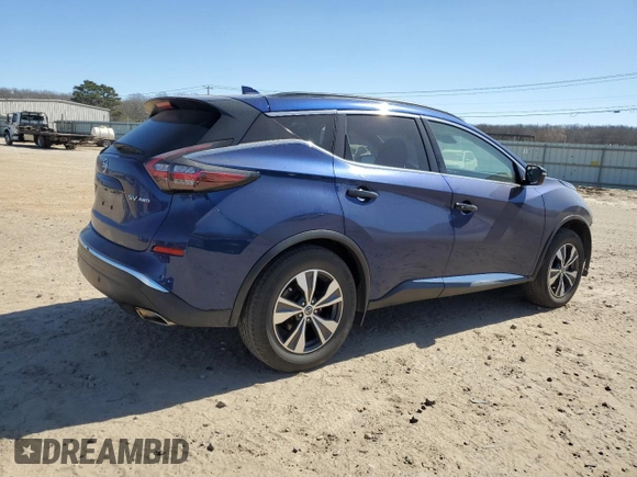 2021 Nissan Murano SV with VIN 5N1AZ2BS1MC107269, listed as a Copart auction lot 46863225 with 83,939 mi miles and Clean Title. Bid and sale history available at DreamBid. Image 3.