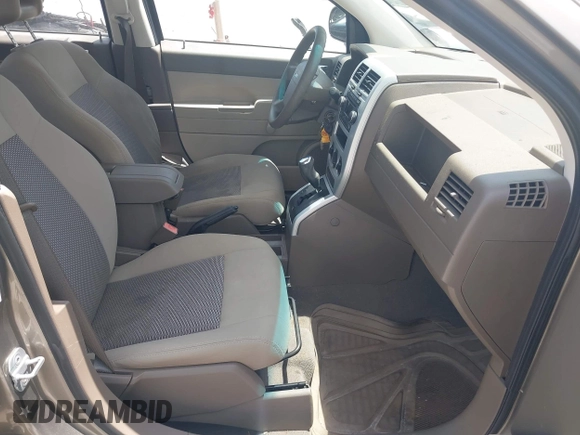 2008 Jeep Compass Sport with VIN 1J8FT47068D593407, listed as a IAAI auction lot 42188334 with 99,736 mi miles. Bid and sale history available at carsss.com. Image 5.