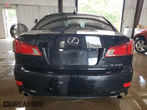 2012 Lexus IS 250 with VIN JTHCF5C21C5059246, listed as a Copart auction lot 63301575 with 159,033 mi miles and Salvage title. Bid and sale history available at DreamBid. Image 6.