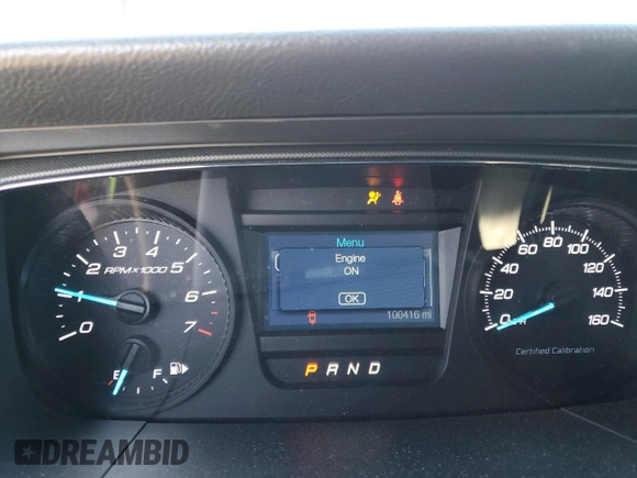 2019 Ford Police Interceptor with VIN 1FAHP2MK0KG113355, listed as a Copart auction lot 46108285 with 100,416 mi miles and Salvage title. Bid and sale history available at DreamBid. Image 9.