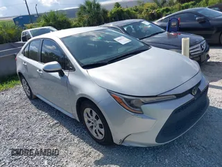 2022 Toyota Corolla LE with VIN JTDEPMAE0NJ195988, listed as a IAAI auction lot 41485618 with 238,890 mi miles. Bid and sale history available at carsss.com. Image 1.