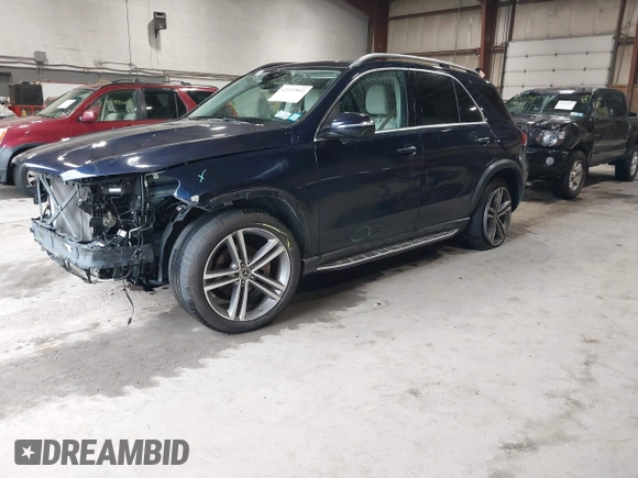 2022 Mercedes-Benz GLE 350 with VIN 4JGFB4KB3NA786559, listed as a IAAI auction lot 42132892 with 22,338 mi miles and . Bid and sale history available at DreamBid. Image 2.