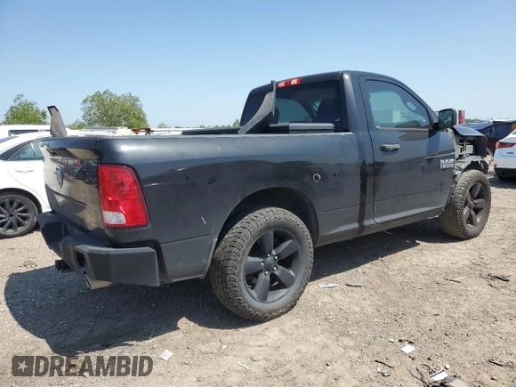 2018 Ram 1500 Express with VIN 3C6JR6AT0JG122755, listed as a Copart auction lot 52092235 with 109,140 mi miles and Salvage title. Bid and sale history available at DreamBid. Image 3.