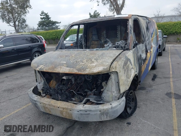 2018 Chevrolet Express Cargo Van with VIN 1GCWGBFP4J1254537, listed as a IAAI auction lot 41894131 with 1 mi miles. Bid and sale history available at carsss.com. Image 6.