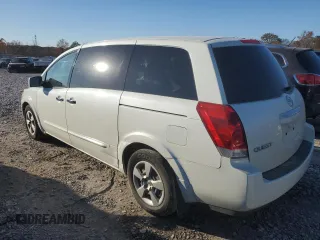 2007 Nissan Quest SE with VIN 5N1BV28U27N143294, listed as a Copart auction lot 82785134 with 216,154 mi miles and Salvage Title. Bid and sale history available at carsss.com. Image 2.