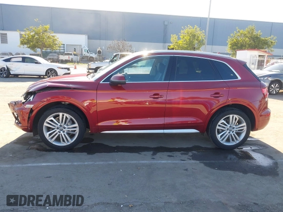 2018 Audi Q5 Prestige with VIN WA1CNBFY7J2133023, listed as a IAAI auction lot 41687379 with 55,646 mi miles and . Bid and sale history available at DreamBid. Image 14.