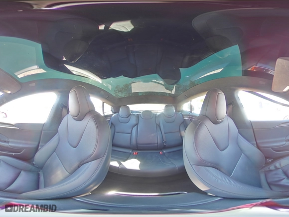 2023 Tesla Model S with VIN 5YJSA1E5XPF499692, listed as a Copart auction lot 48759145 with 0 mi miles and Salvage Title. Bid and sale history available at carsss.com. Image 13.