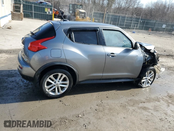 2014 Nissan Juke SL with VIN JN8AF5MV6ET484093, listed as a Copart auction lot 49223005 with Not Provided miles and Salvage Title. Bid and sale history available at DreamBid. Image 3.