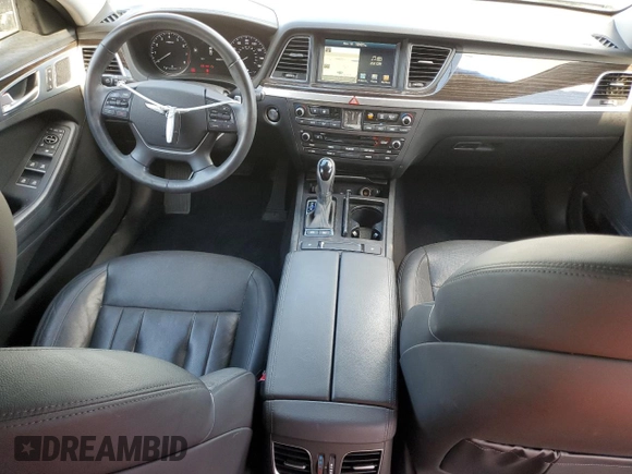 2017 Genesis G80 3.8L with VIN KMHGN4JE9HU168446, listed as a Copart auction lot 80916684 with 83,287 mi miles and Salvage Title. Bid and sale history available at DreamBid. Image 8.