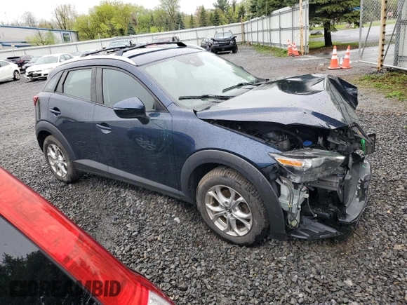2019 Mazda CX-3 Sport z VIN JM1DKFB78K0448899, wystawiony jako Copart lot #55099625 z przebiegiem 54 929 mil mil oraz Szkoda całkowita • Salvage title. Historia ofert i sprzedaży dostępna na DreamBid. Obrazek 4.