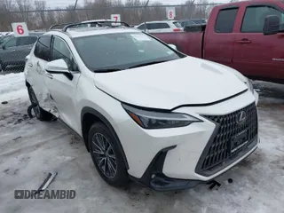 2025 Lexus NX with VIN JTJGKCEZ0S5024240, listed as a IAAI auction lot 41639711 with 9,449 mi miles. Bid and sale history available at carsss.com. Image 1.