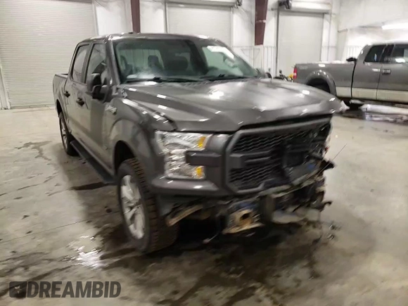 2017 Ford F-150 XL with VIN 1FTEW1EP3HKD59441, listed as a Copart auction lot 41741055 with 155,149 mi miles and Salvage Title. Bid and sale history available at carsss.com. Image 11.