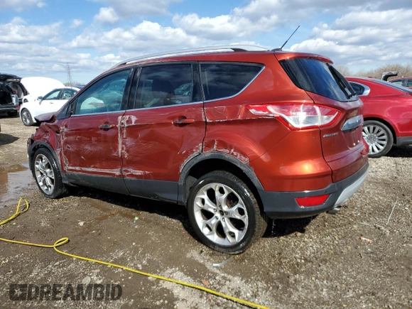 2014 Ford Escape Titanium with VIN 1FMCU9JXXEUB26489, listed as a Copart auction lot 50078885 with 140,043 mi miles and Salvage Title. Bid and sale history available at carsss.com. Image 2.