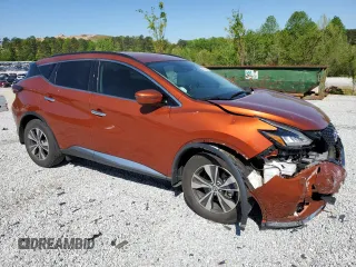 2021 Nissan Murano SV z VIN 5N1AZ2BJXMC130282, wystawiony jako Copart lot #53212005 z przebiegiem 36 693 mil mil oraz Szkoda całkowita • Salvage title. Historia ofert i sprzedaży dostępna na DreamBid. Obrazek 4.