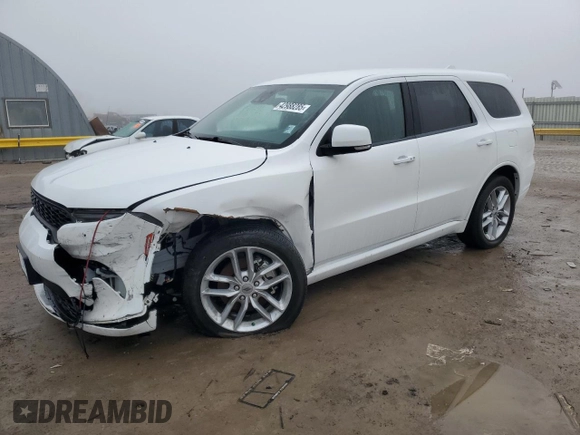 2022 Dodge Durango GT Plus with VIN 1C4RDJDG3NC183134, listed as a Copart auction lot 42988285 with 43,070 mi miles and Salvage title. Bid and sale history available at DreamBid. Image 1.