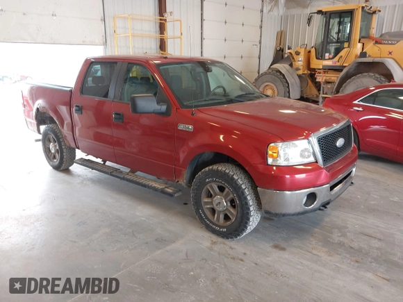 2007 Ford F-150 XLT with VIN 1FTPW14V57FA56628, listed as a IAAI auction lot 42103571 with 125,537 mi miles. Bid and sale history available at carsss.com. Image 1.