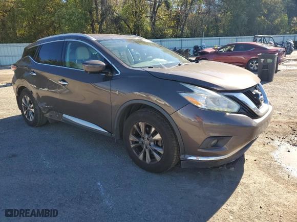 2017 Nissan Murano SL with VIN 5N1AZ2MG5HN121338, listed as a Copart auction lot 81623394 with 152,818 mi miles and Salvage Title. Bid and sale history available at carsss.com. Image 4.