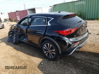 2017 Infiniti QX30 Luxury with VIN SJKCH5CR3HA029928, listed as a Copart auction lot 65221134 with 0 mi miles and Salvage Title. Bid and sale history available at carsss.com. Image 2.