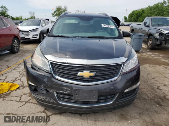 2017 Chevrolet Traverse LS with VIN 1GNKRFED0HJ310272, listed as a Copart auction lot 56943165 with Not provided miles and Salvage title. Bid and sale history available at DreamBid. Image 5.