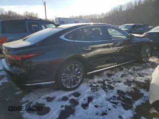 2021 Lexus LS with VIN JTHD51FF1M5014484, listed as a Copart auction lot 51123585 with 37,007 mi miles and Salvage Title. Bid and sale history available at carsss.com. Image 3.