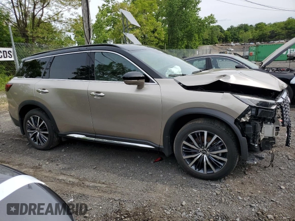 2022 Infiniti QX60 Autograph с VIN 5N1DL1HU1NC342970, выставлен на аукционе Copart как лот 58786795 с пробегом 35 534 миль миль и Списание • Salvage title. История ставок и продаж доступна на DreamBid. Изображение 4.