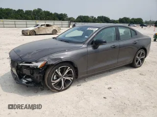 2024 Volvo S60 Core Dark Theme with VIN 7JRL12FK6RG308441, listed as a Copart auction lot 57356794 with 2,740 mi miles and Salvage Title. Bid and sale history available at carsss.com. Image 1.