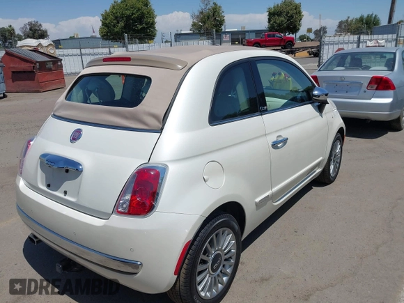 2012 FIAT 500 Lounge with VIN 3C3CFFER2CT384610, listed as a IAAI auction lot 42369091 with 116,870 mi miles and . Bid and sale history available at DreamBid. Image 4.