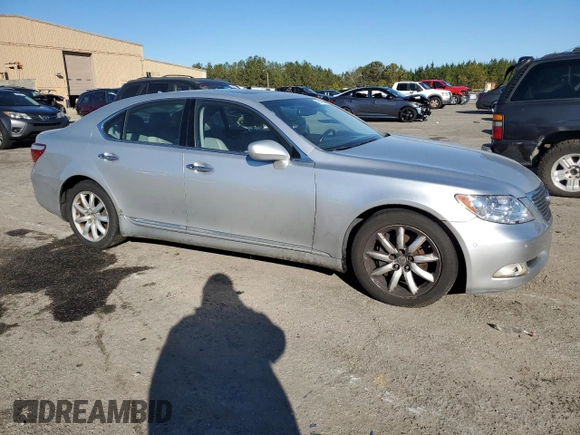 2007 Lexus LS 460 with VIN JTHBL46F975040494, listed as a Copart auction lot 41648735 with 353,650 mi miles and Clean Title. Bid and sale history available at DreamBid. Image 4.