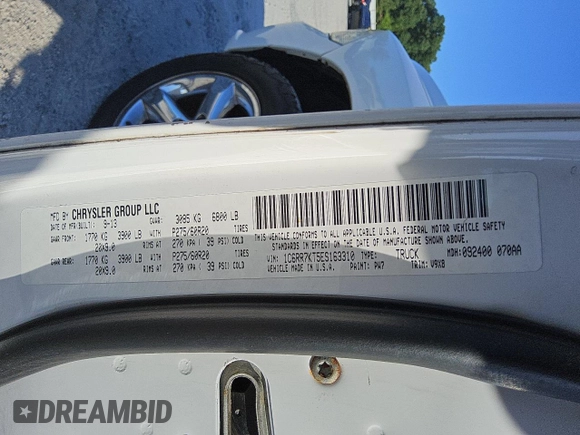 2014 Ram 1500 Express z VIN 1C6RR7KT5ES163310, wystawiony jako Copart lot #58201045 z przebiegiem 139 122 mil mil oraz Czysty tytuł • Clean title. Historia ofert i sprzedaży dostępna na DreamBid. Obrazek 12.