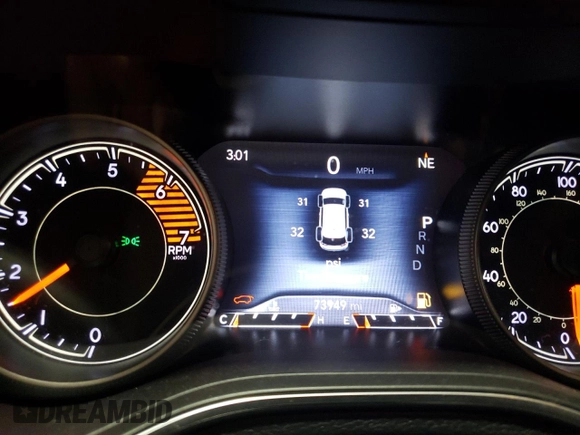 2019 Jeep Cherokee Limited z VIN 1C4PJMDN4KD133803, wystawiony jako Copart lot #42091155 z przebiegiem 73 949 mil mil oraz Szkoda całkowita • Salvage title. Historia ofert i sprzedaży dostępna na DreamBid. Obrazek 9.