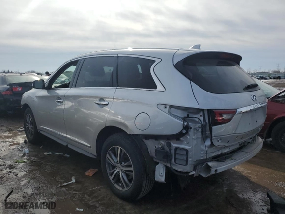 2019 Infiniti QX60 PURE with VIN 5N1DL0MM6KC565761, listed as a Copart auction lot 46236875 with 82,677 mi miles and Salvage Title. Bid and sale history available at carsss.com. Image 2.