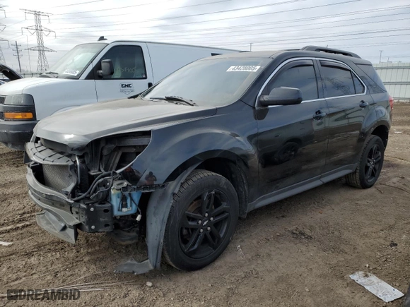 2017 Chevrolet Equinox LT with VIN 2GNALCEK2H6230432, listed as a Copart auction lot 43428005 with 132,092 mi miles and Salvage Title. Bid and sale history available at carsss.com. Image 1.