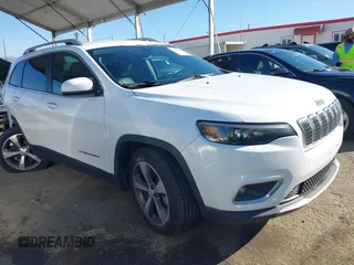 2019 Jeep Cherokee Limited with VIN 1C4PJLDB9KD443526, listed as a IAAI auction lot 41658009 with 73,024 mi miles and . Bid and sale history available at DreamBid. Image 1.